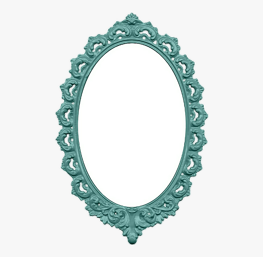 #espejo #yossbarranquito #ariel La Sirenita - Marco Ovalado Dorado Png, Transparent Png
