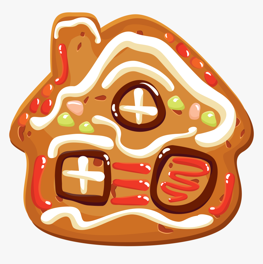 Christmas Cookie House Png Clipart Image - Christmas Cookie Png, Transparent Png