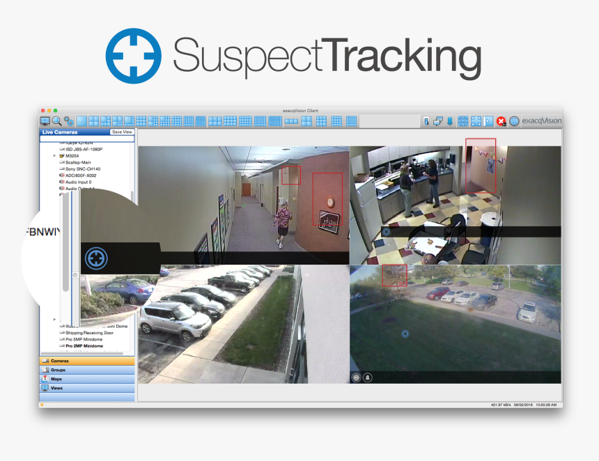 Exacq Suspect Tracking - Suspect Tracking, HD Png Download