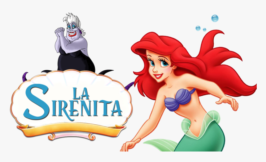 Transparent Sirenita Png - Cartoon Ariel Little Mermaid, Png Download