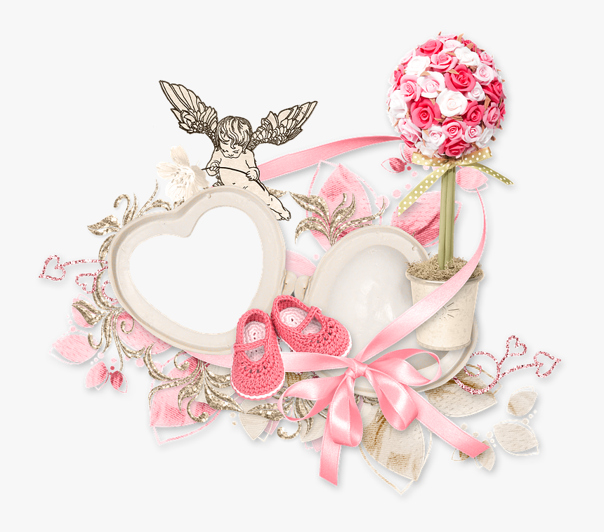 Cluster, Heart, Cupid, Angel, Rose, White, Pink, Tape - Isaiah 43 4, HD Png Download
