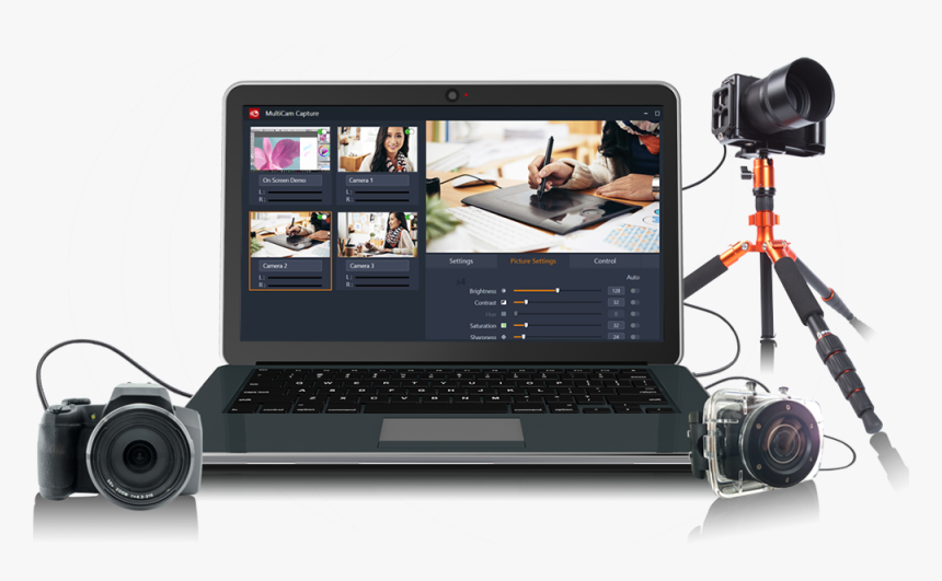 Capture Video - Personal Computer, HD Png Download
