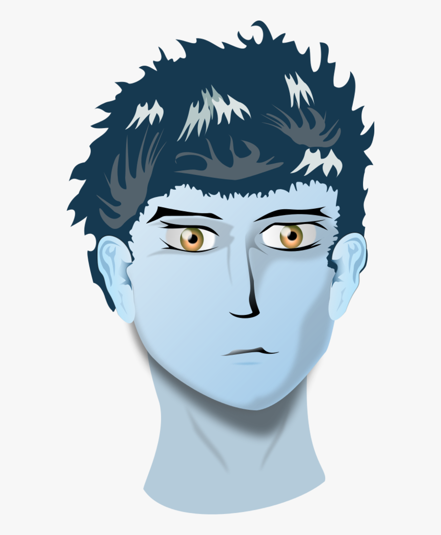 Head Of Boy With Blue Eyes - Use A Nasal Spray, HD Png Download