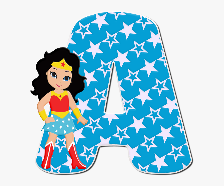 Clip Art Mulher Maravilha Download - Alfabeto Mulher Maravilha Png, Transparent Png