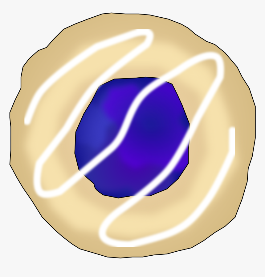 Clipart Cookies Dessert - Thumbprint Cookie Clipart, HD Png Download