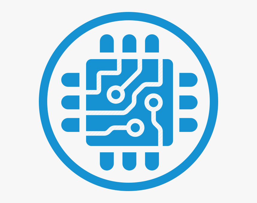 Technology Blue Icon Png , Png Download - Circuit Board Icons, Transparent Png