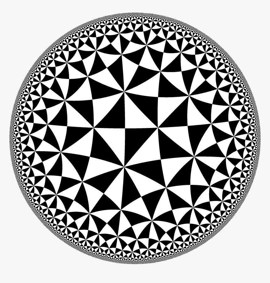 H2checkers 245 - Poincare Disk, HD Png Download