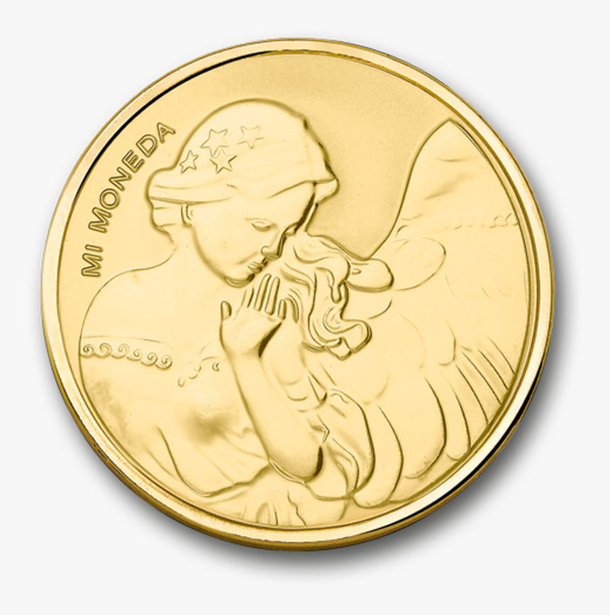 Angel & Heart Gold Plated L - Cash, HD Png Download