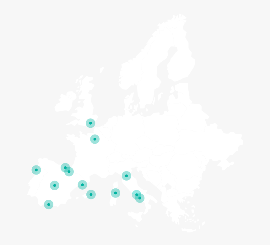 European Map Black And White Switzerland, HD Png Download