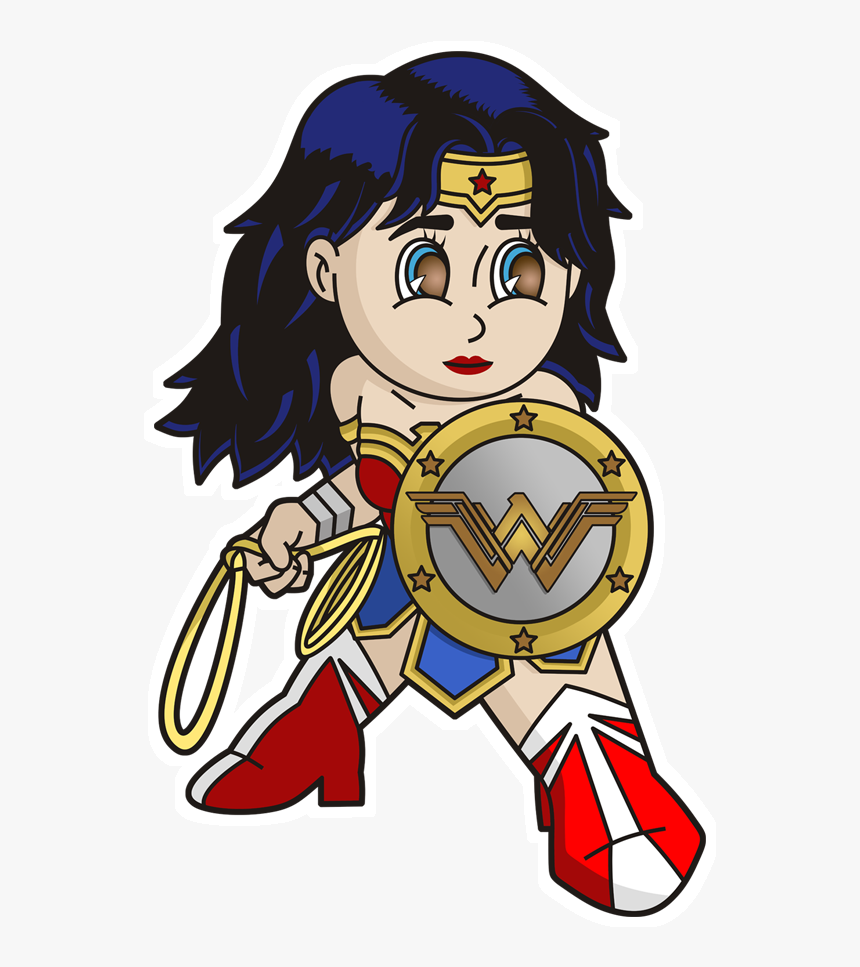 Png Mulher Maravilha Em Desenho, Transparent Png