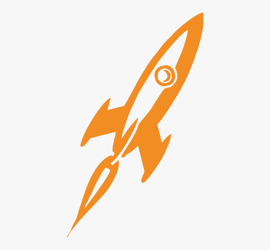 Background Rocket Ship Orange Rocket Ship Png, Transparent Png