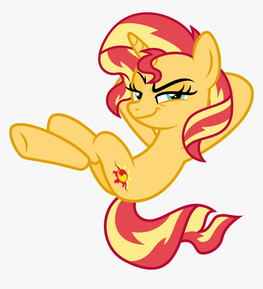 Grin Clipart Welcome - Sunset Shimmer Evil Pony, HD Png Download