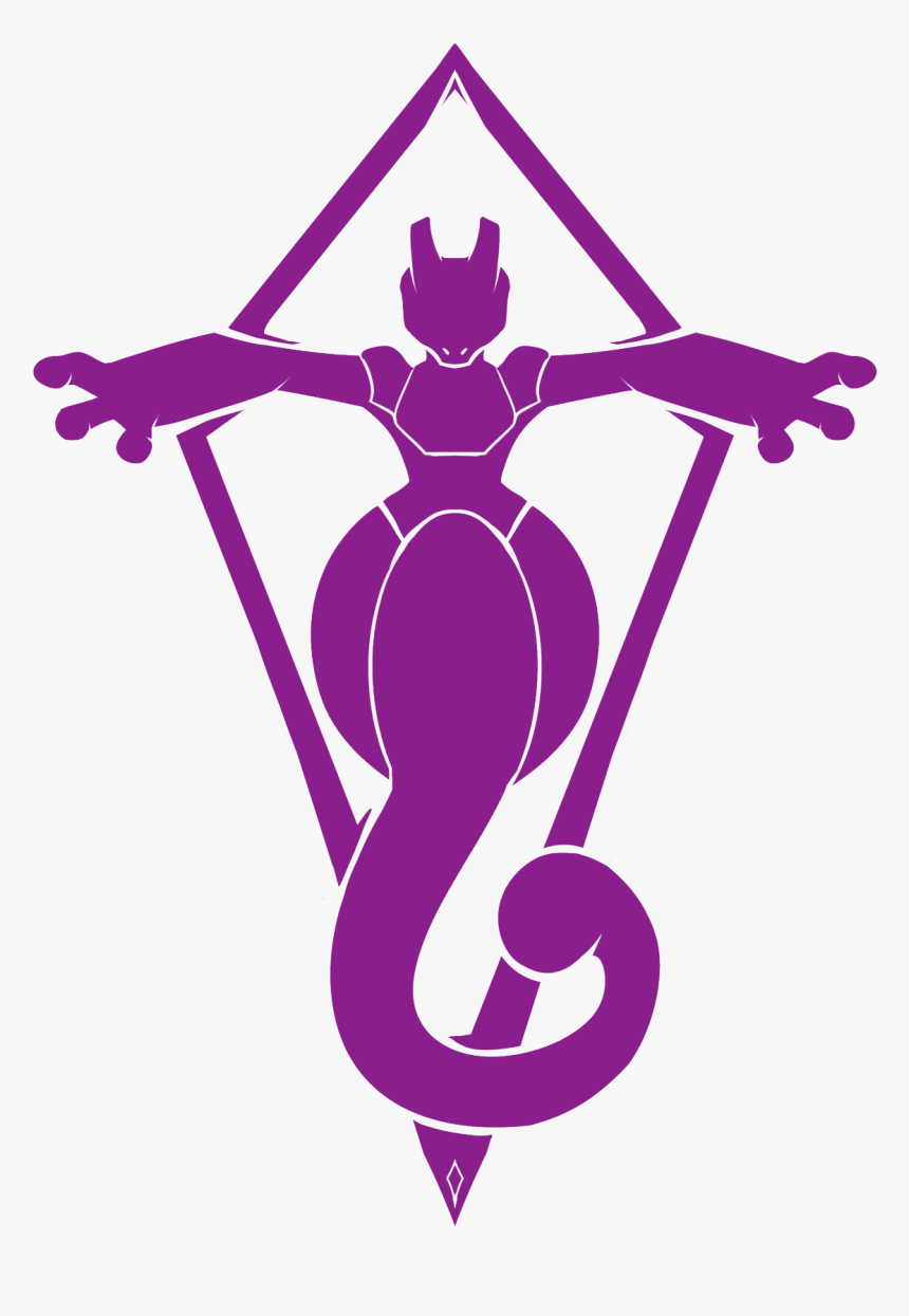 team Rocket Logo For Pokemon Go - Pokemon Go Team Mewtwo, HD Png Download ,  Transparent Png Image - PNGitem, image size:860x1245