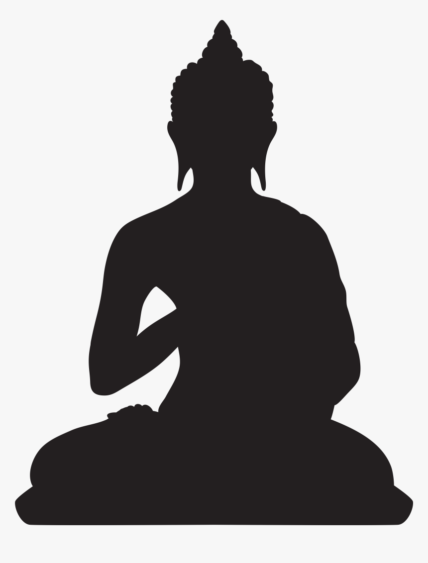 Standing Buddha Buddhism Silhouette Buddharupa Clip, HD Png Download