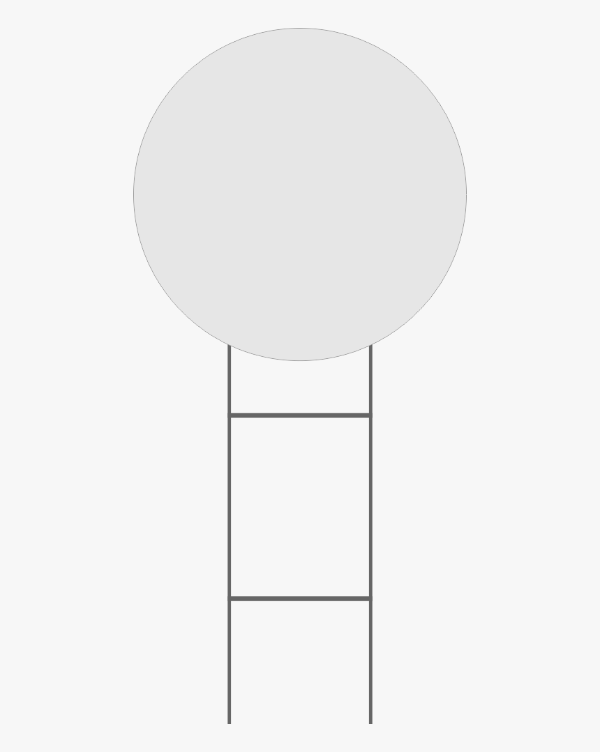 Yard Sign Blank 23 Inch Circle Free Shipping - Table, HD Png Download