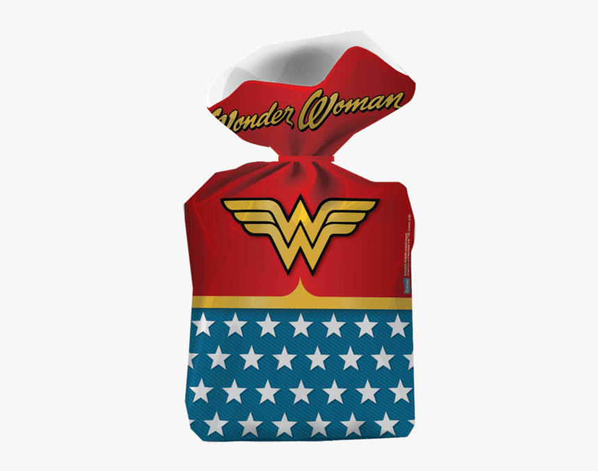 Sacola Surpresa Mulher Maravilha 08 Unidades Festcolor - Wonder Woman Thank You Tag, HD Png Download
