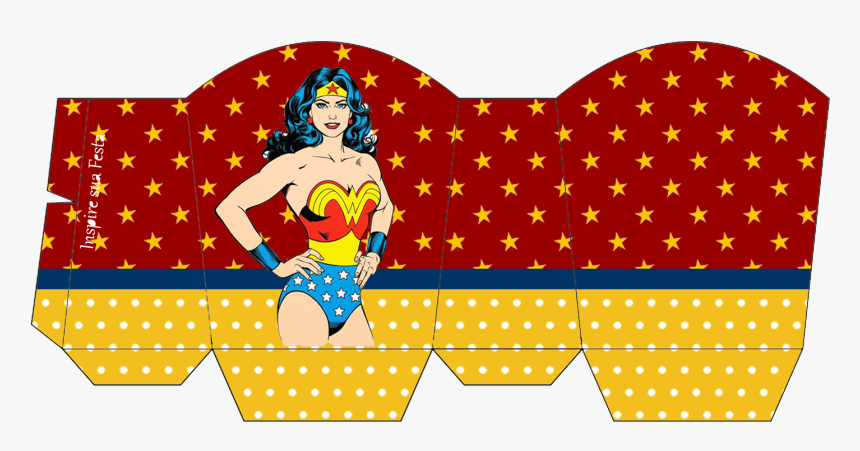 Tag De Topo De Bolo Para Imprimir Mulher Maravilha, HD Png Download