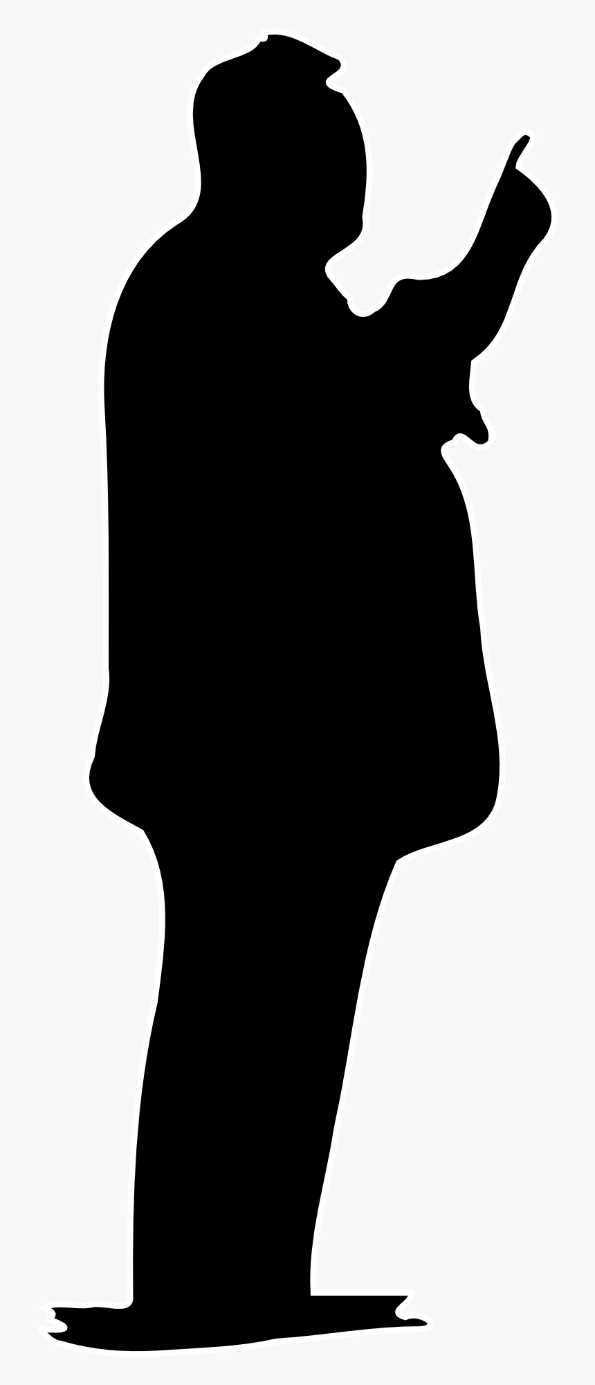 James Bond Silhouette Clip Art - Silhouette Of Person Pointing Png, Transparent Png