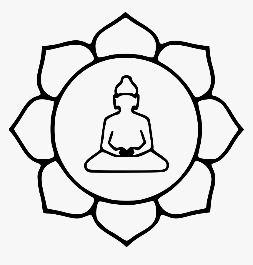 File Lotus Svg Wikimedia - Symbol Buddhism, HD Png Download