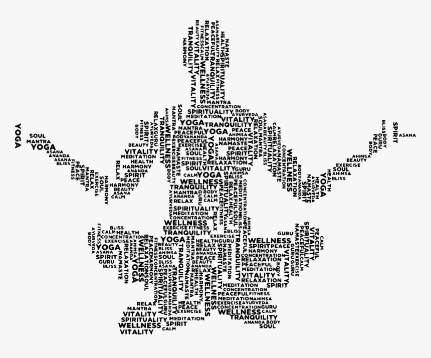 Yoga Pose In Word, HD Png Download