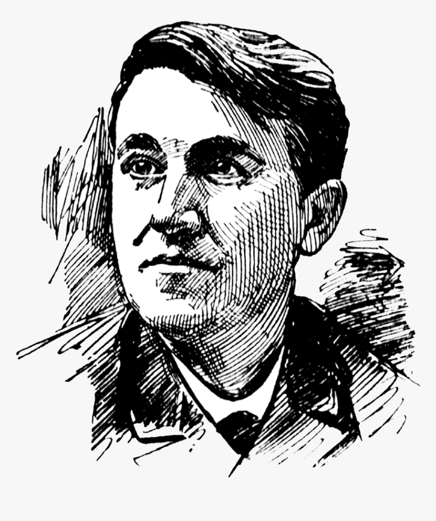 Didn T Smile Often - Thomas Alva Edison, HD Png Download