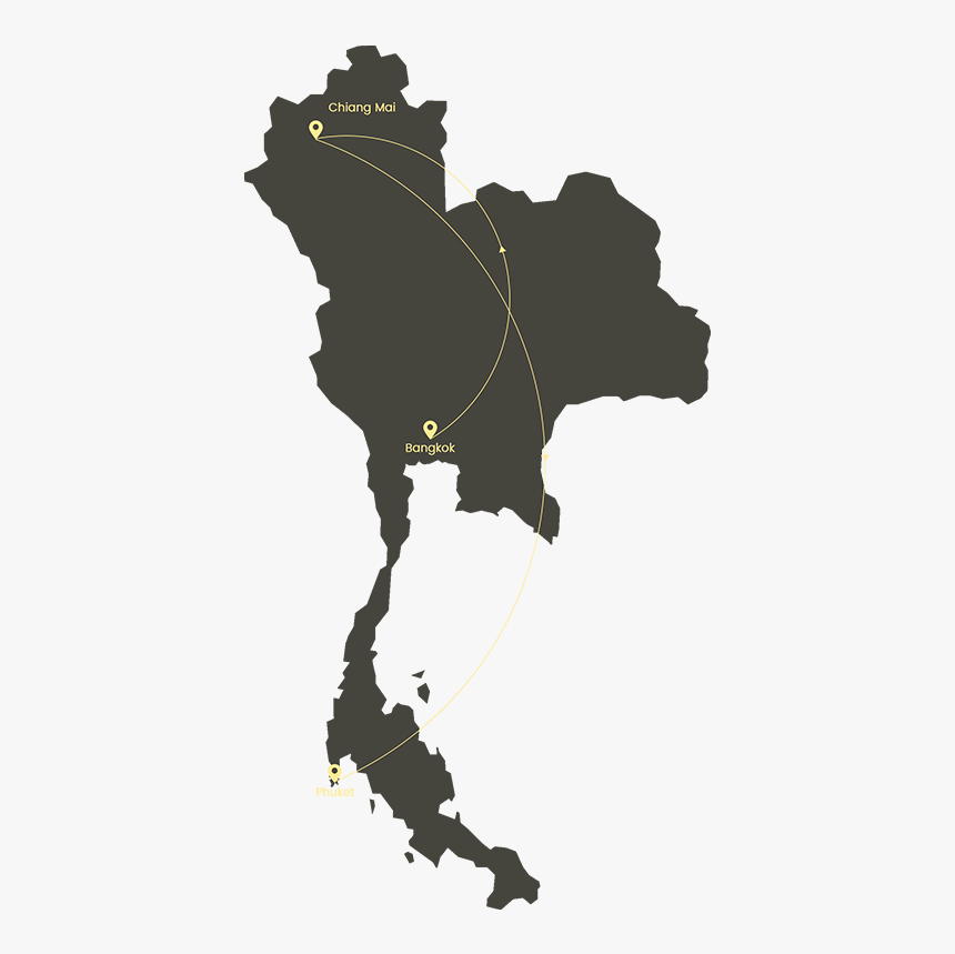 Exotic - Thailand Map Vector Png, Transparent Png