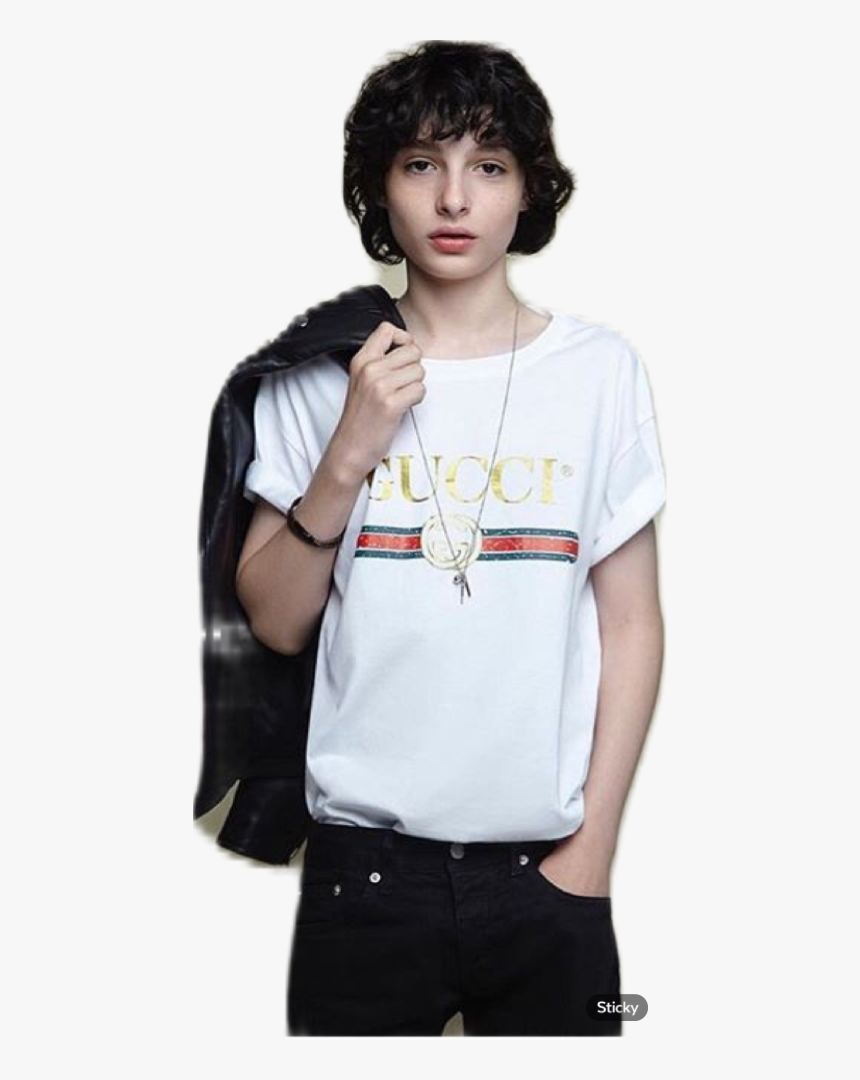 #gucci Gang #finn Wolfhard #celebrity #popular #cute - Finn Wolfhard Modeling Gucci, HD Png Download