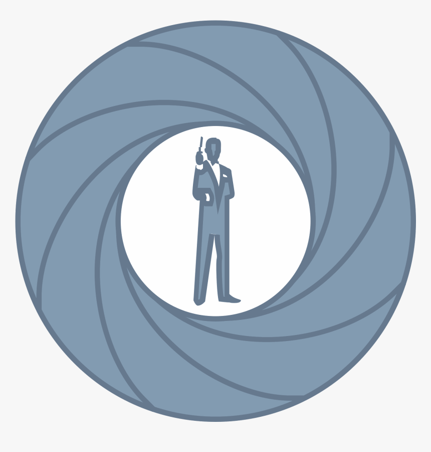 Transparent James Bond Silhouette Png - Circle, Png Download