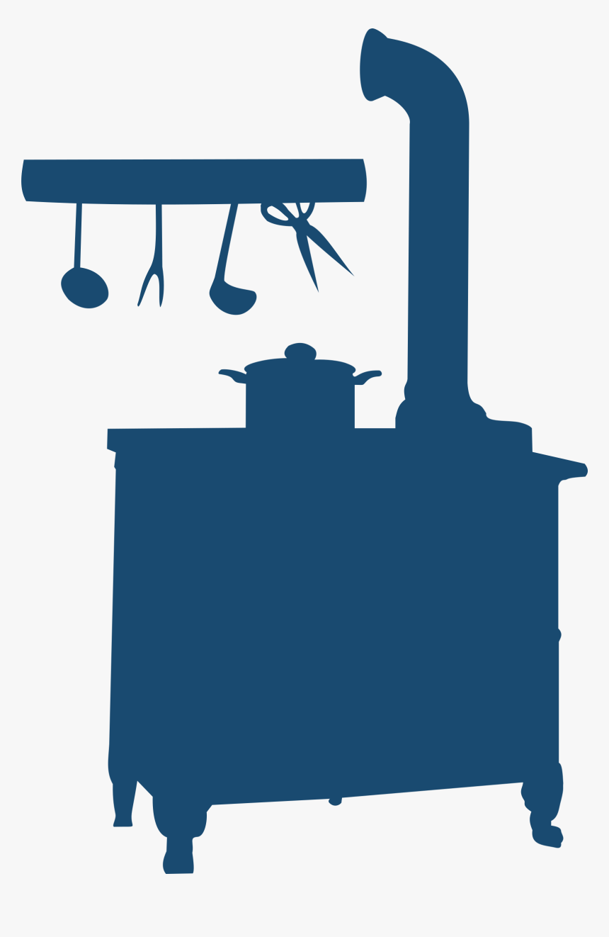 Wood Stoves Cooking Ranges Silhouette - Silhouette Of A Stove, HD Png Download