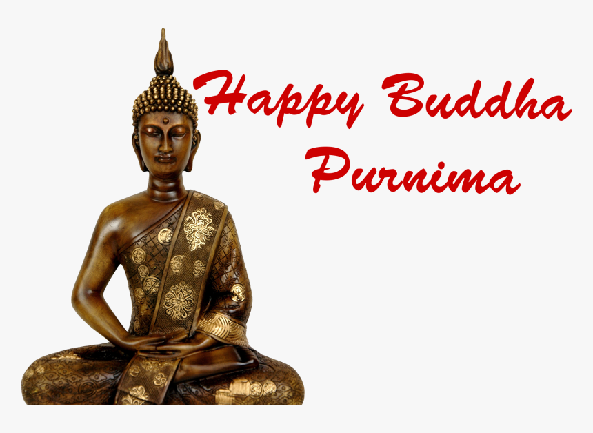 Happy Buddha Purnima Png Photo - Thai Buddha Statue, Transparent Png