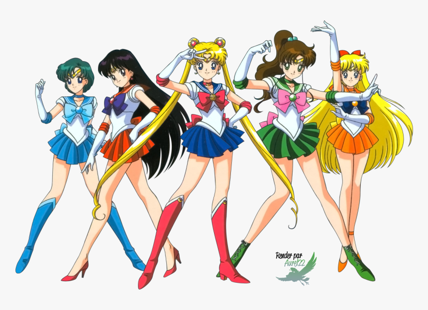 Download Sailor Moon Transparent Png - Sailor Moon All Girls, Png Download