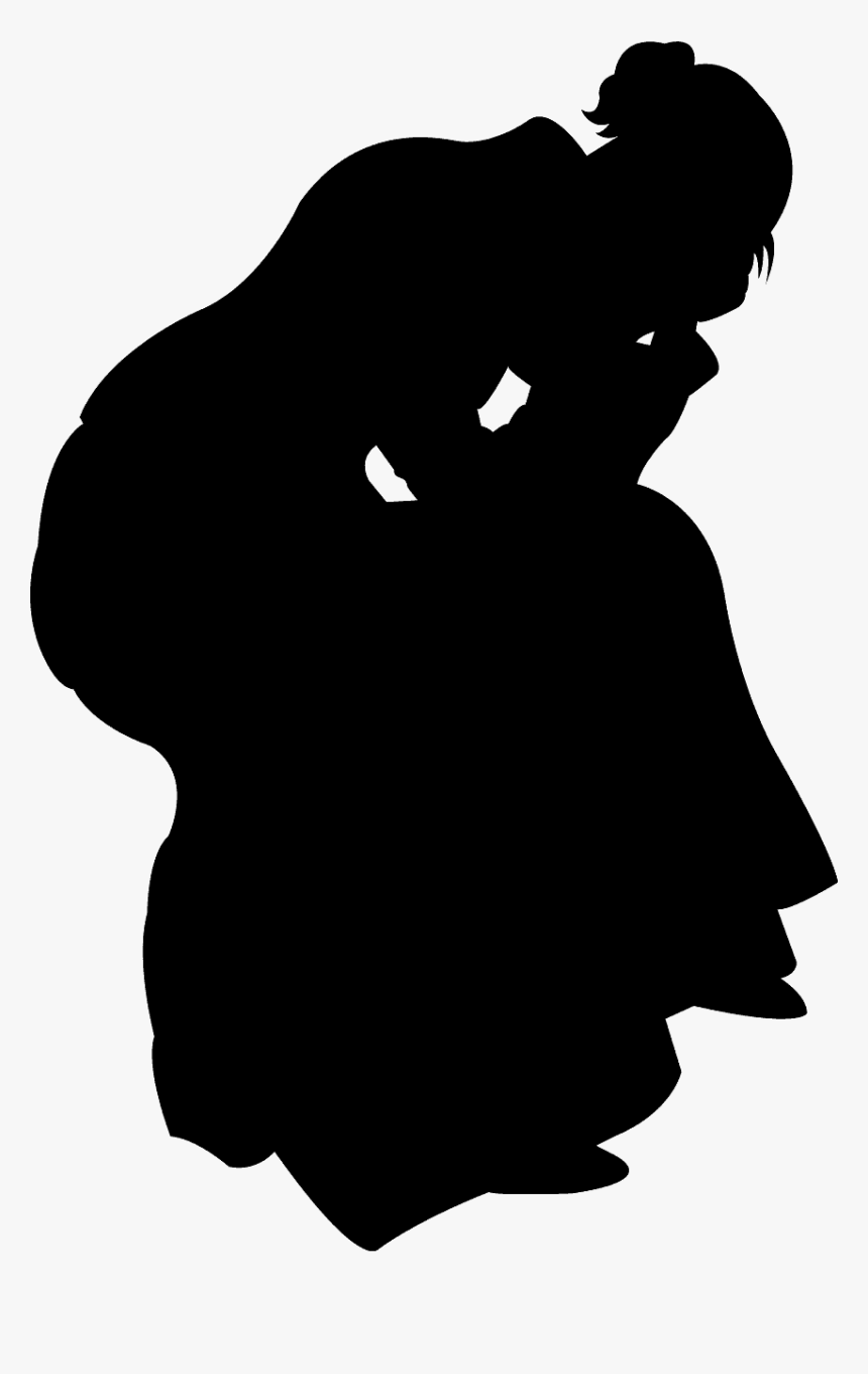 Sad Woman Silhouette Clipart, HD Png Download