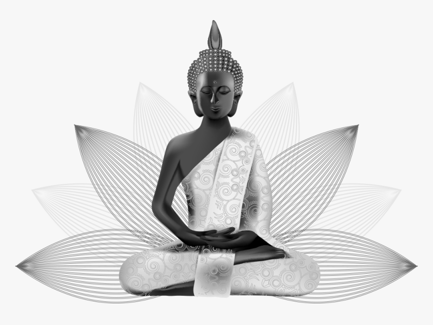 And On United Altered Lotus Buddhist States Clipart - White Buddha White Background, HD Png Download