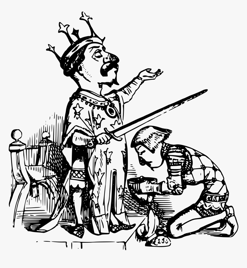 A King With A Sword Clip Arts - King With A Sword, HD Png Download