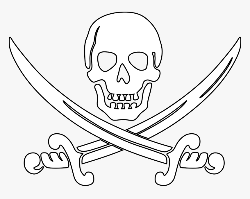 Pirate Outline, HD Png Download
