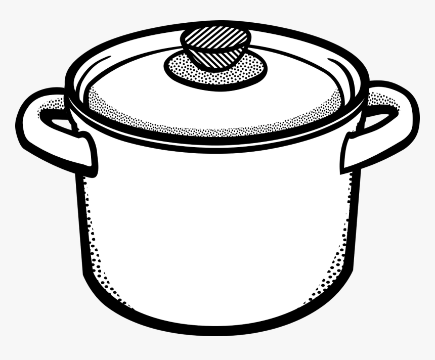 Png Pot Black And White Transparent Pot Black And White - Pot Clipart Black And White, Png Download