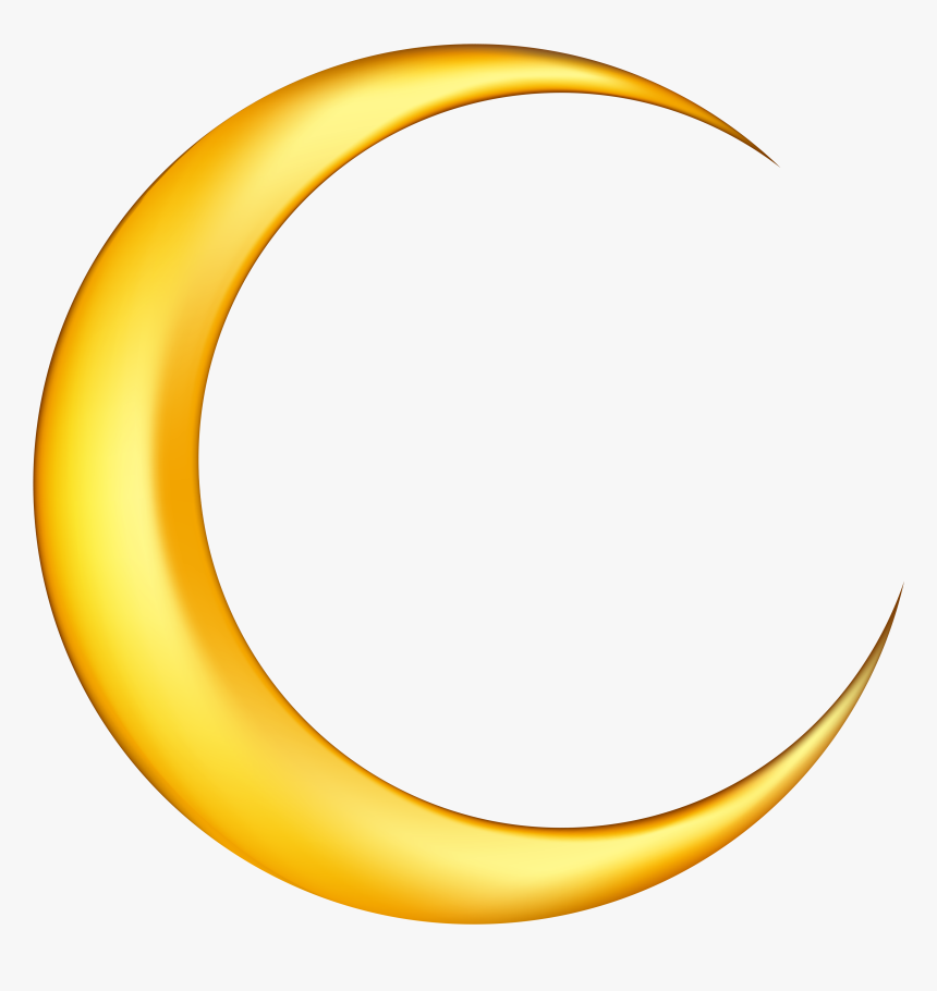 Yellow New Png Clip - Moon Clip Art Png, Transparent Png