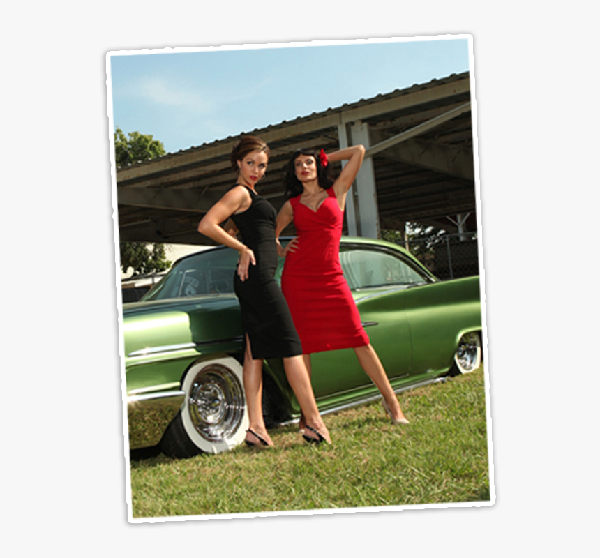 Pinup Burlesque Costume New Orleans Nola French Quarter - Classic Car, HD Png Download