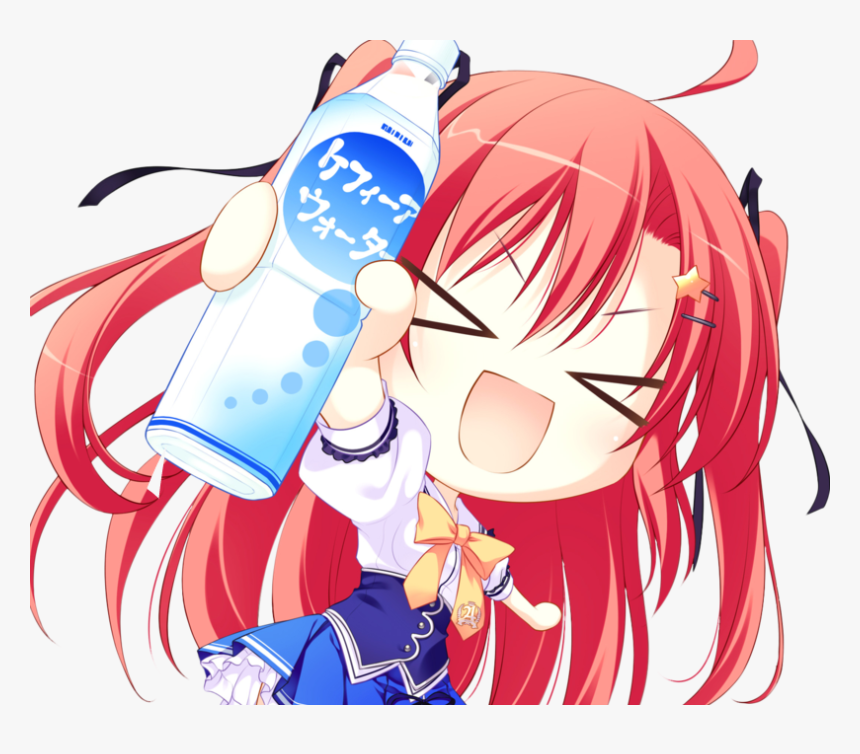 #anime #animegirl #bow #cute #colorful #handpainted - Cartoon, HD Png Download