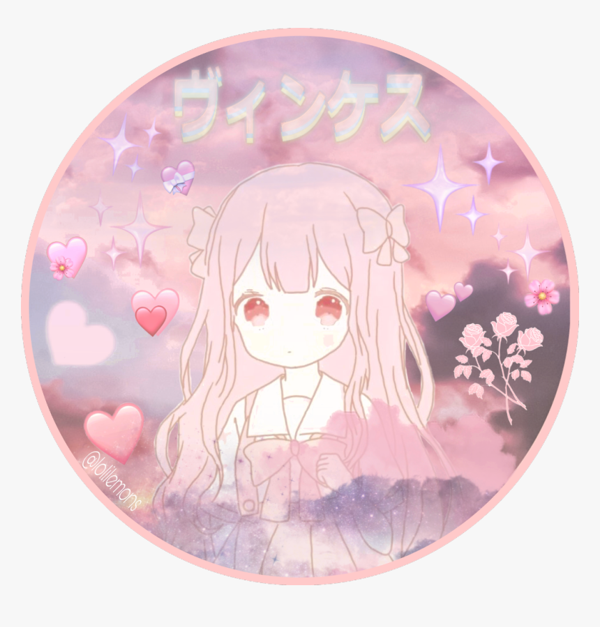 #anime #manga #pinkmanga #pink #heart #flower #japanese - Anime, HD Png Download