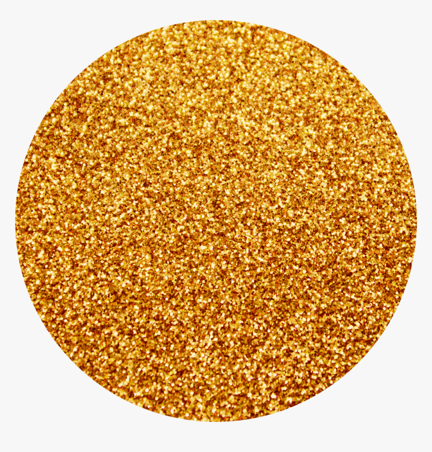 Gold Sparkle Gold Circle - Gold Glitter Circle Transparent, HD Png Download