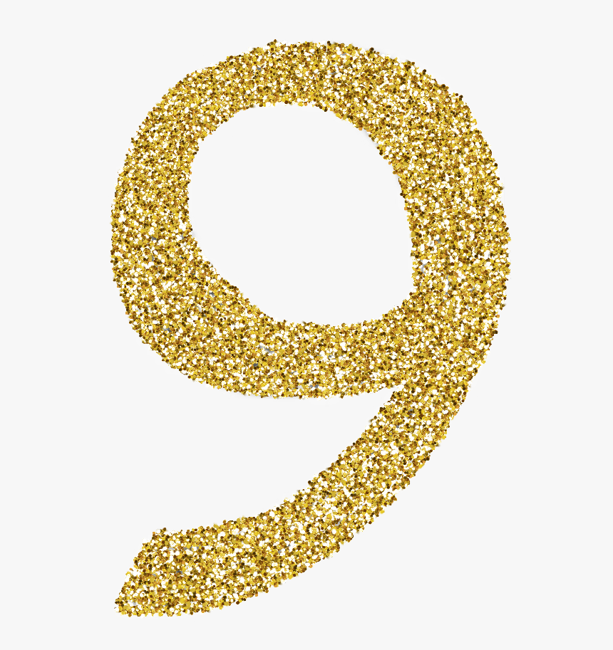 Transparent Gold Sparkle Png Transparent Number Gold Glitter Png