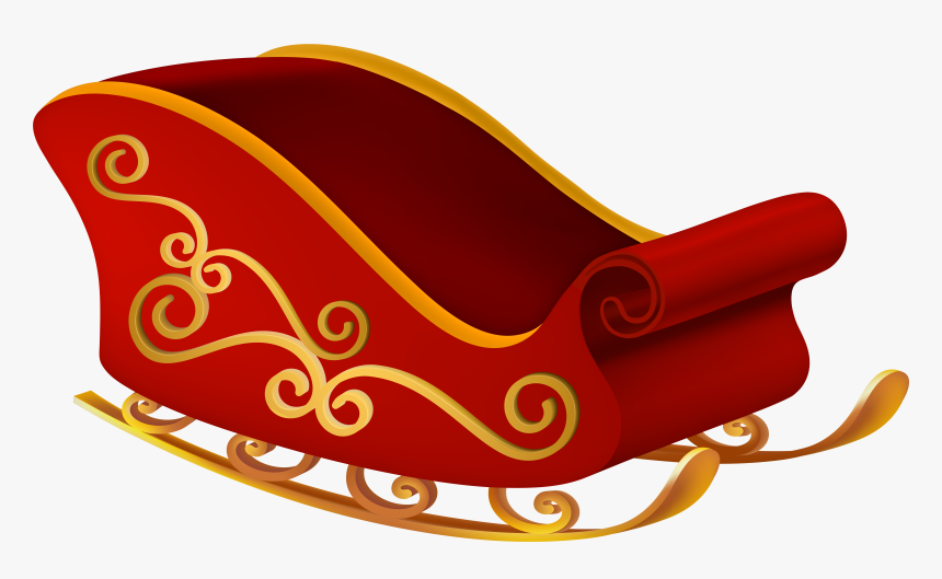 Christmas Santa Clip Art - Santa’s Sled Clipart, HD Png Download