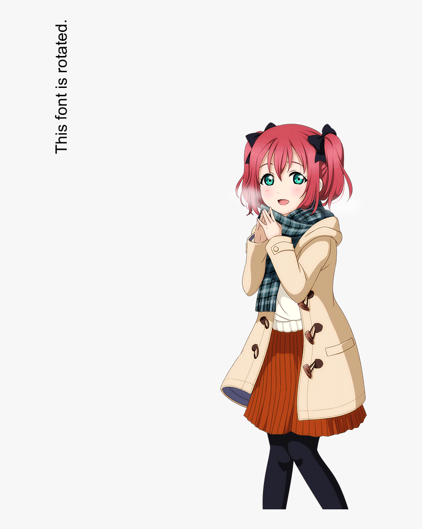 Exampleimages/anime ); Fontcanvas.print(font, 0, 0, - Ruby Transparent Cards Love Live, HD Png Download