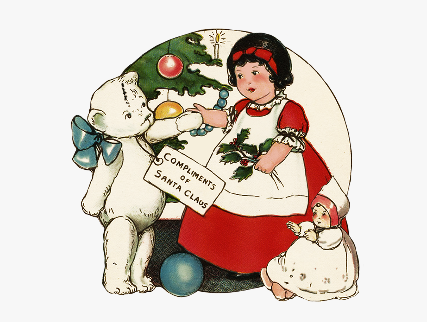 Cute Girl With Presents At Christmas - Christmas Day, HD Png Download