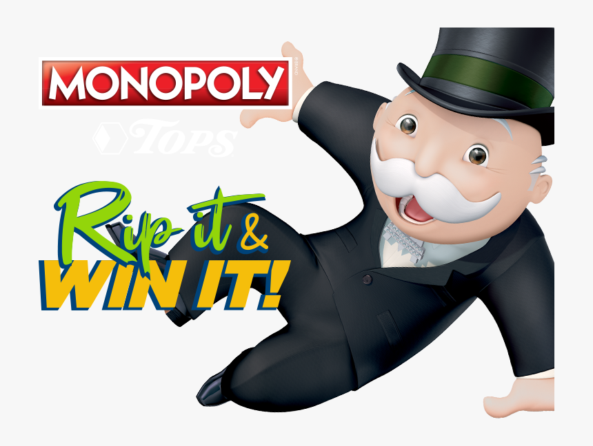 Mobile Monopoly Rip & Win - Cartoon, HD Png Download