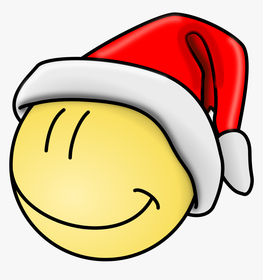 Free Vector Smiley Santa Face Clip Art - Smiley Face Clip Art, HD Png Download