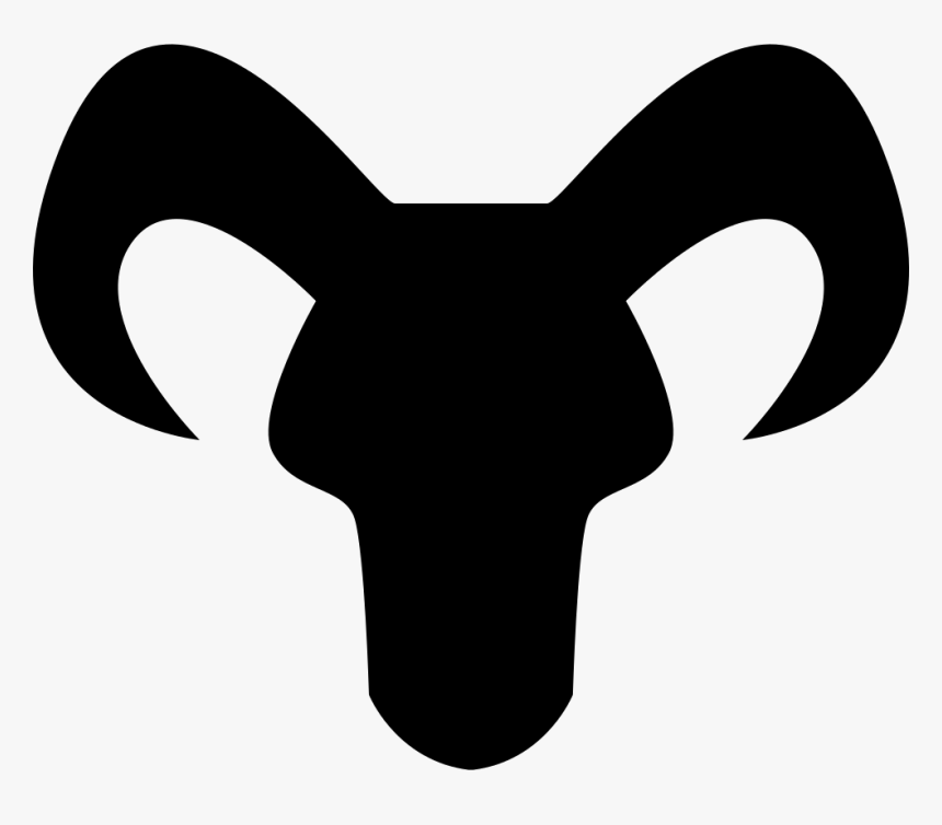 Capricorn Astrological Sign Of Head Black Silhouette - Zodiac Capricorn Png, Transparent Png