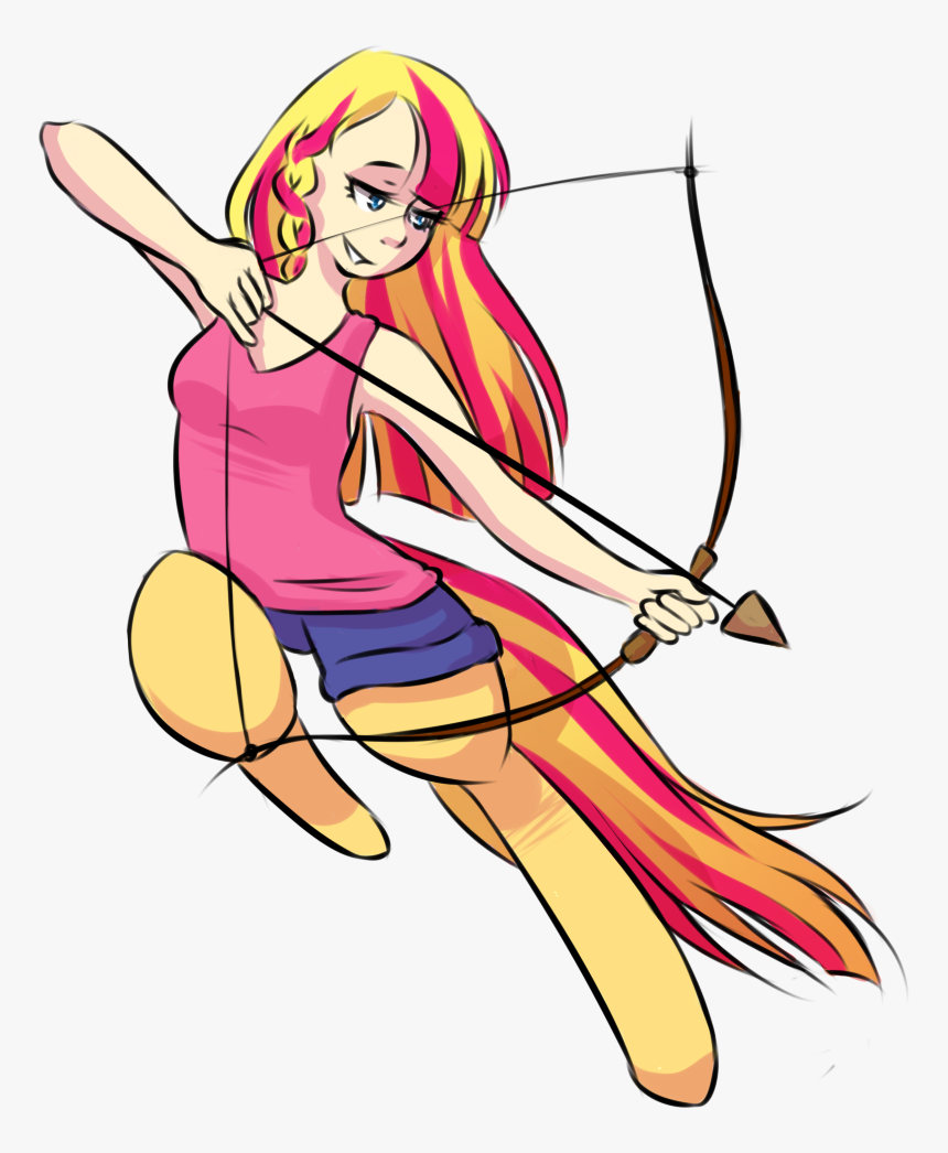 Boceto Arco Y Flecha, HD Png Download
