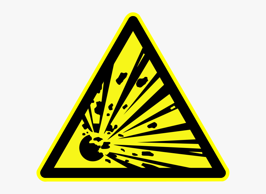 D-w002 Warnung Vor Explosionsgefaehrlichen Stoffen - Materiały Wybuchowe Znak, HD Png Download